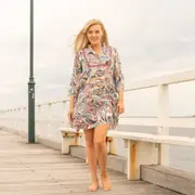 Women's Midi Dress, Midi Dress, Mini Dress, Floral Midi Dress, Vintage 90's Midi, Linen Clothing, Bridesmaid Gift, Birthday! - CD11