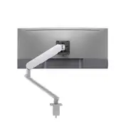 ATDEC ORA High-Performance Dynamic Monitor Arm. F-Clamp Desk Fixing. Max Load 8kg. Up to 35" screens. Silver