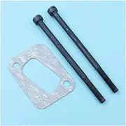 Mfflor Exhaust Silencer Bolt & Gasket for HUS 340 345 346XP 350 351 353 for 2150 2149 2153 2152 2145 2147#503862803