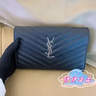 【伊伊正品】YSL 聖羅蘭 WOC 發財包 393953 鏈帶包 斜背包 單肩包 女生包包 肩背包