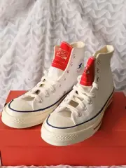 Converse Chuck Taylor 70 HI (White/ University) Unisex Men's Sz. 7, Women's Sz.9