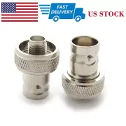 2pcs New BNC Female to SMA Female RF adapter for Walkie Talkies Radio Antenna US