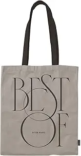[BLAISTER] Embroidery Canvas Tote Bag for Women, Reusable Cloth Cotton Totes Shoulder Bag Casual Bag with Inner Pocket