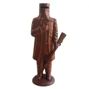 Ned Kelly Cast Iron Statue 41cm Rust Lacuer
