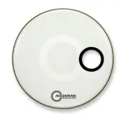 Aquarian - RSM14WH - 14" Regulator Off-Set Hole Bass Drum Gloss White