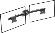 Dual Monitor Wall Mount, Single to Double VESA Bracket Adapter, Horizontal Assem