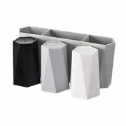 Toothbrush Holder Bath Rack With 3Cups Toothpaste Storage Shelf Shower Caddy Bathroom Accessories 1 Holder & 3 Cup