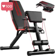 Adjustable Weight Bench for Home Gym – Foldable, Full Body Exercise Bench,150KG