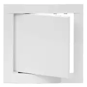 12" x 12" White Plastic Access Panel Door Opening Flap Cover Plate - Plumbing...
