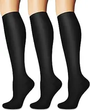 [Sooverki] Compression Socks for Women and Men Circulation (3 Pairs) - Best for Medical,Nursing,Running