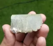 Natural lusterous aquamarine crystal with greenish color 65.5 grams