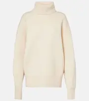 [Toteme] Toteme Wool and cashmere-blend turtleneck sweater AU 12 white
