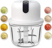 350ML Electric Garlic Chopper, Portable Veggie Chopper,Garlic Grinder Masher Oni