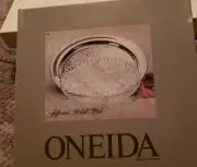 New Oneida Jefferson Silverplate Relish Dish With Glass Liner Dining Serving