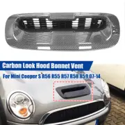 For Mini Cooper S R56 R55 07-14 Carbon Fiber Style Hood Bonnet Scoop Vent Cover