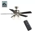 NEW! HAMPTON BAY Riley 44" Indoor LED Ceiling Fan W/Light Kit & Remote Control