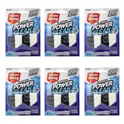 12pc White King In-Cistern Power Clean Blocks Toilet Cleaner 50g Bleach & Blue