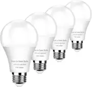 4-Pack Dusk to Dawn Light Bulbs Outdoor 75 Watt Equivalent, 4 Pack, 5000k