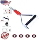 Lightweight Alloy Steel Push-Pull Weeder - Ideal for Quick Gardening Tasks