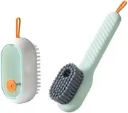 [Generic] 2 Pack Laundry Brush Shoe Brush Shoe Cleaning Brush Scrub Brush for Stains,Household Cleaning Clothes Shoes Scrubbing,Household Cleaning Brushes (Green+White, One Size)