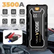 3500A Car Jump Starter with Air Compressor battery High Booster Power Bank Pack