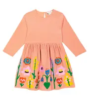 [Stella McCartney Kids] Stella McCartney Kids Embroidered cotton dress Y 6 pink