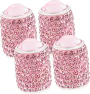 4pcs Tire Valve Stem Caps Covers for Cars Aluminum Alloy Air Valve Caps Cute Tire Valve Accessories Bling Car Tire Valve Stem Cap Covers