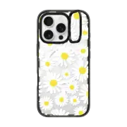 iPhone 16 Pro Impact Ring Stand Case MagSafe Compatible Daisy Fields