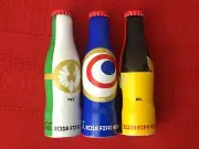 Lot Of 3 Coca Cola Coke 3” Aluminum Bottles Mini World Cup Croatia Mexico (S1-8)