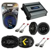 Fit Honda Accord 1986-1997 Speaker Replacement Kicker DSC65 DSC693 HA-A400.4 Amp