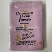 Vintage West Point Pepperell Pillowcase 2 Pack New Old Stock Pink