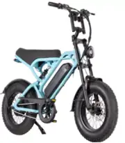 Adult Electric Fat Tire Bicycle 500W Mountain 16" Tire 7 Speed Off Road EBike