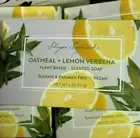 Shugar Soapworks Oatmeal & Lemon Plant Based Jumbo Bar Soap Vegan -Lot Of 5