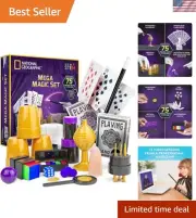 NATIONAL GEOGRAPHIC Mega Magic Kit - 75+ Tricks with Video Instructions for Kids