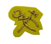 Mess Kit Badge Craftsman Yellow Cavalry British Army Hand Embroidered Patch