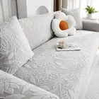 Jacquard Waterproof Sofa CoversCorner Solid Couch Cover L Shaped Sofa Slipcover