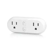 Smart Plug 15A, Wifi&Bluetooth Outlet Extender Dual Socket Plugs Works with Alex