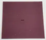 1105.30- 5" x 5" DEEP PLUM BULLSEYE 3mm THICK GLASS 90 COE FUSIBLE