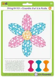 DIY Krafty Kids Flower Spring Summer String Art Kit Kids Beginner Craft