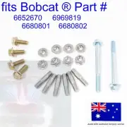 fits Bobcat Exhaust Manifold Head Turbo Studs Nuts Bolts 6652670 6680801 6680802