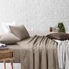 Bed Sheets Single Double King Queen Super King Fitted Flat Sheet Pillowcases
