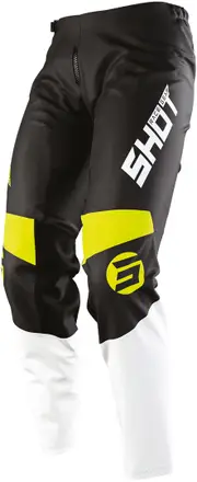 Shot Devo Storm Kids Motocross Pants, black-yellow, Size 6/7 Black Yellow
