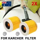 2x Cartridge Filter for Karcher WD WD2 WD3 Series Wet & Dry Vac Vacuum Cleaner