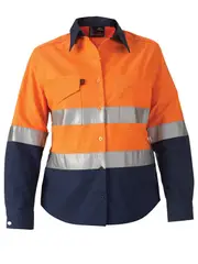 King Gee Reflective Workcool 2 Hi Vis Shirt Orange