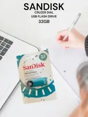 NWT SanDisk Cruzer Dial USB 2.0 Flash Drive, 32GB