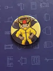 Wario Ware Mega Micro Games Dr. Crygor Dr.クライゴア メイド イン ワリオ 2.25 in Button