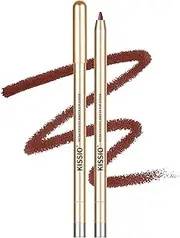 KISSIO Lip Liner,Creamy Lip Pencil,Long Lasting Lip Liner with Sharpener,Matte Finish,Smooth and Soft,Non-Dry,Easy to Use,Cruelty Free,Touch me
