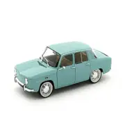Solido Licensed 1:18 Scale Renault 8 Major 1967 Model Car Light Blue