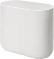 Plastic Waste Basket the Cade Collection 10.56” X 5.5” X 9.77” White