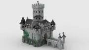 LEGO Custom MOC Crusader's Castle stud.io file, no parts!